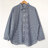 Le Bon Shoppe Owen Shirt - Blue Stripe plain
