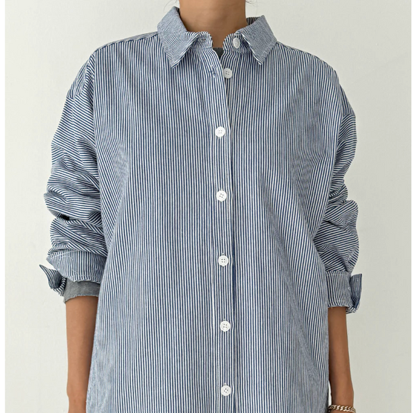 Le Bon Shoppe Owen Shirt - Blue Stripe top