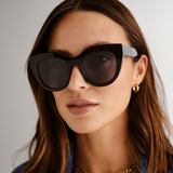 Le Specs Air Heart Sunglasses - Black Face