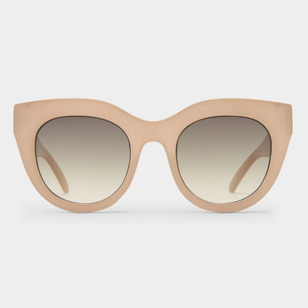 Le Specs Air Heart Sunglasses - Oatmeal front