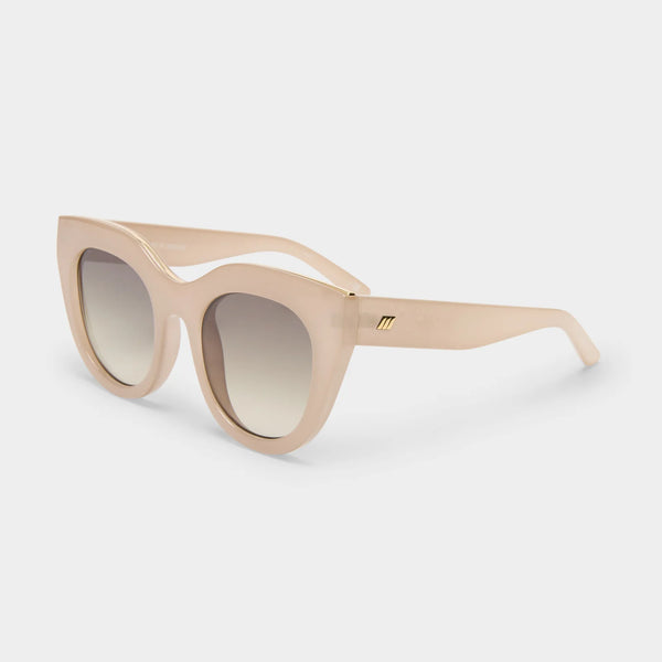 Le Specs Air Heart Sunglasses - Oatmeal side