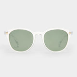 Le Specs Bandwagon Polarised Sunglasses - Crystal Clear front