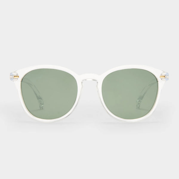 Le Specs Bandwagon Polarised Sunglasses - Crystal Clear front