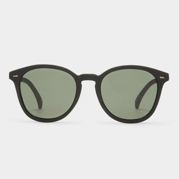 Le Specs Bandwagon Sunglasses - Black Rubber - front 