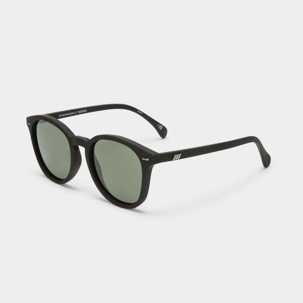 Le Specs Bandwagon Sunglasses - Black Rubber - side