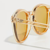 Le Specs Bandwagon Sunglasses - Sand side on close up