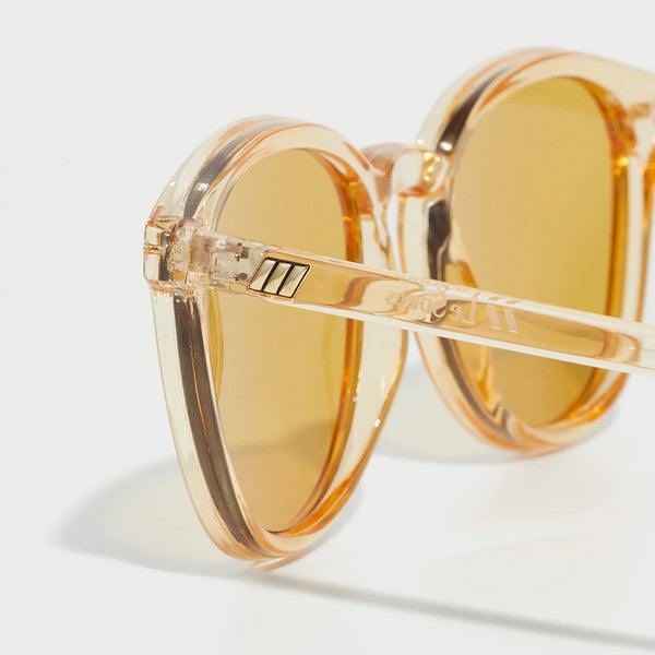 Le Specs Bandwagon Sunglasses - Sand side on close up