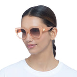 Le Specs Euphoria Sunglasses - Mimosa Pink model