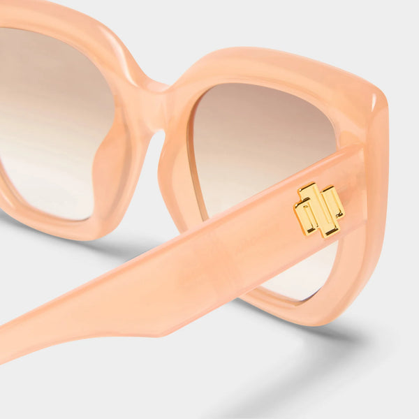 Le Specs Euphoria Sunglasses - Mimosa Pink side