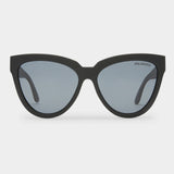 Le Specs Liar Lair Polarised Sunglasses - Black Rubber front 