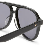Le Specs Magnanimous Polarised Sunglasses - Black side close up