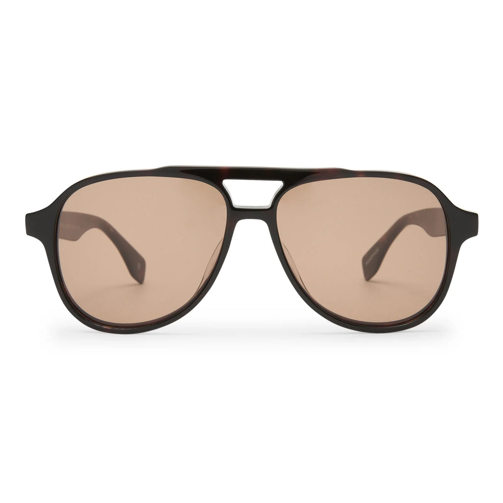Le Specs Magnanimous Sunglasses - Dark Tort front 