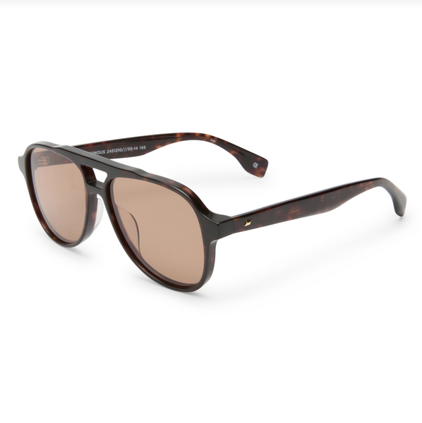 Le Specs Magnanimous Sunglasses - Dark Tort side