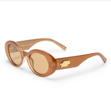 Le Specs Nouveau Sunglasses - Caramel side