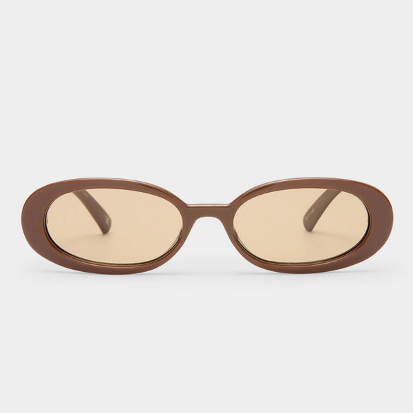 Le Specs Outta Love Sunglasses - Cocoa front