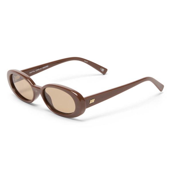 Le Specs Outta Love Sunglasses - Cocoa side
