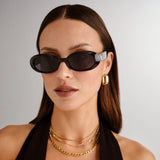 Le Specs Work It! Sunglasses - Black front on