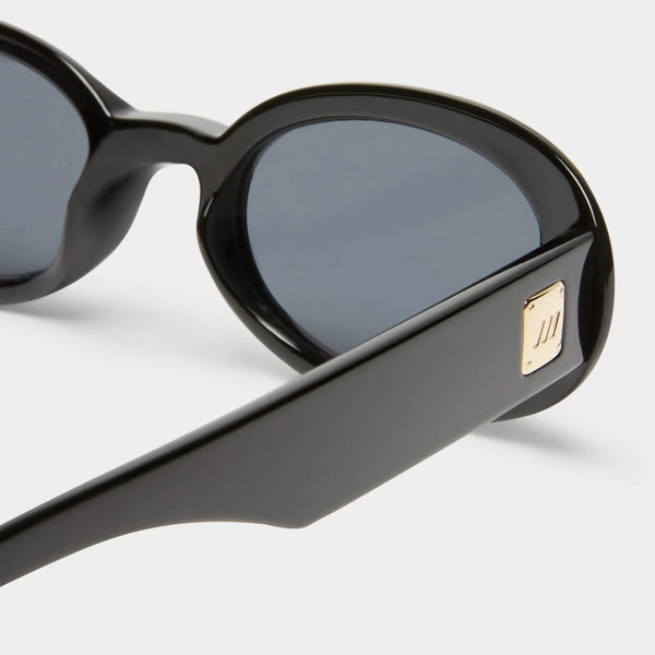 Le Specs Work It! Sunglasses - Black side close up