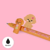 Legami Erasable 'Fur-ever Friends' Black Pens