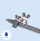 Legami Erasable 'Fur-ever Friends' Blue Pens