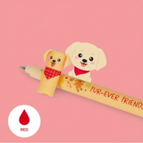 Legami Erasable 'Fur-ever Friends' red Pens
