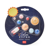 Legami Solar System Erasers Assorted Colours Set of 9