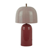 Leitmotiv Table Lamp Rico Tan Rose and Soft Pink