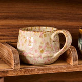 Light Pink & Brown Toned Mug with Handle 