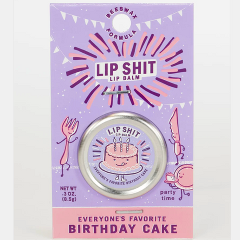 Lip Shit Lip Balm Birthday Cake