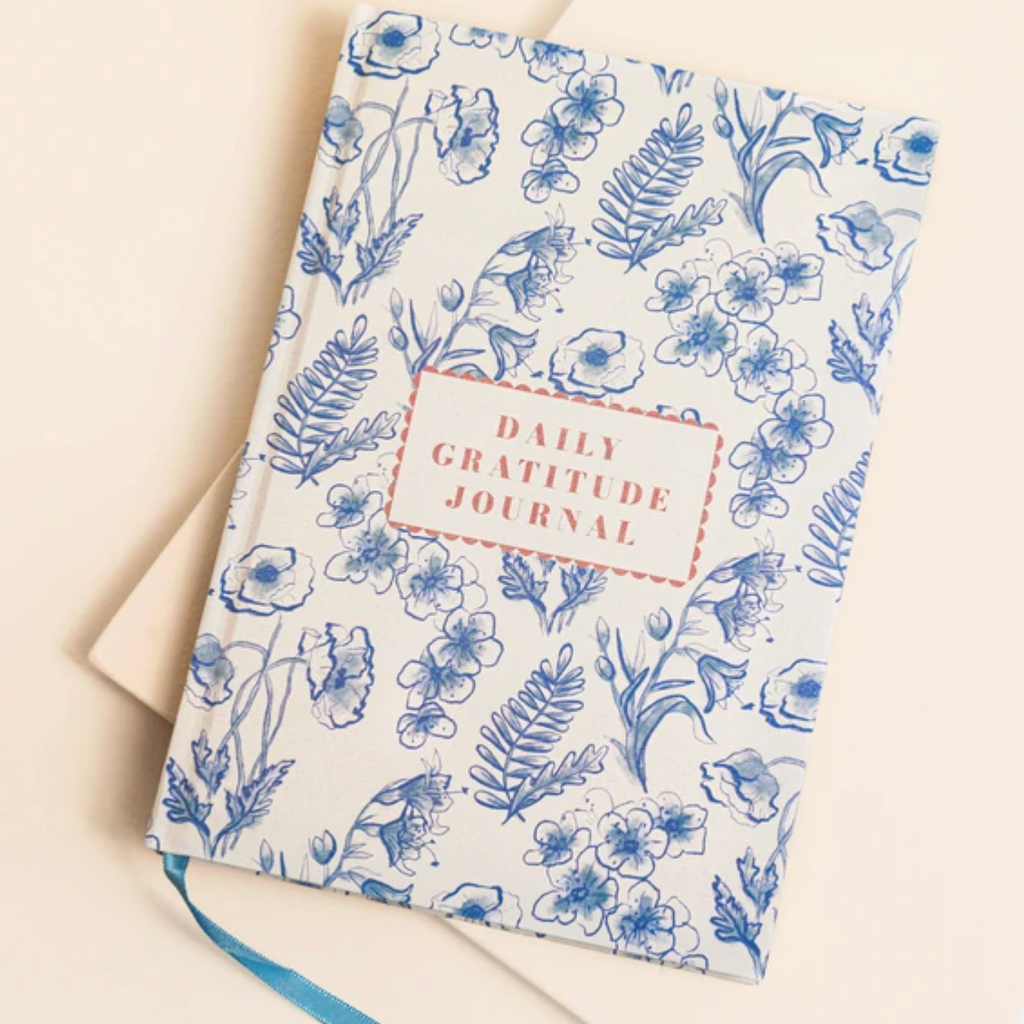 Lisa Angel Blue Wildflower Self Care Daily Gratitude Journal