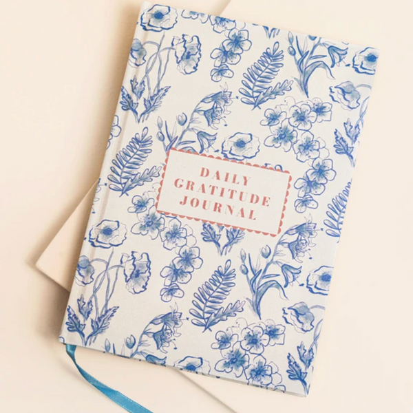 Lisa Angel Blue Wildflower Self Care Daily Gratitude Journal