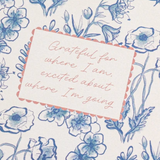 Lisa Angel Blue Wildflower Self Care Daily Gratitude Journal zoom in
