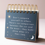 Lisa Angel Floral Weekly Positivity Flip Chart Quote Front