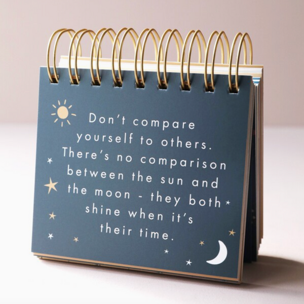 Lisa Angel Floral Weekly Positivity Flip Chart Quote Front