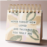 Lisa Angel Floral Weekly Positivity Flip Chart Quote
