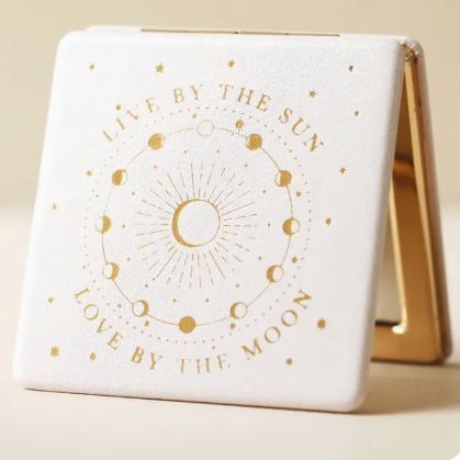 Lisa Angel Live By the Sun Foiled Compact Mirror