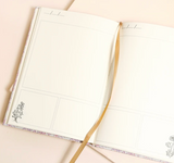 Lisa Angel Pink Wildflower Sketch-A-Day Visual Journal inside