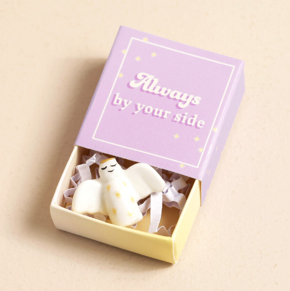 Lisa Angel Tiny Matchbox Ceramic Angel