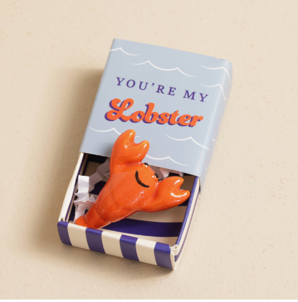 Lisa Angel Tiny Matchbox Ceramic Lobster