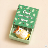Lisa Angel Tiny Matchbox Ceramic Owl