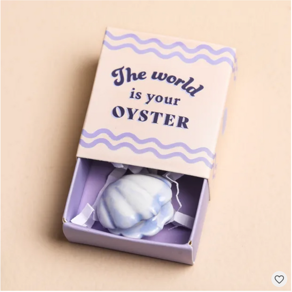 Lisa Angel Tiny Matchbox Ceramic Oyster