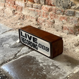 Live Recording BBC Wooden Lightbox