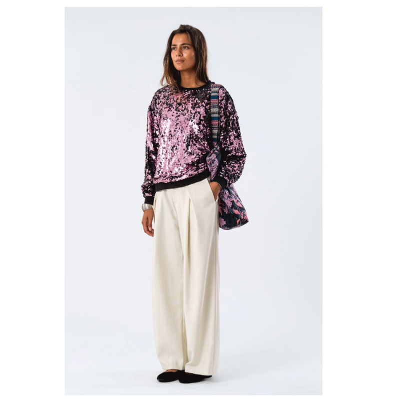 Lollys Laundry CaliforniaLL Sweatshirt - Light Pink Front