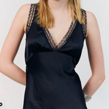  Lollys Laundry Clari Dress - Dark Blue close up
