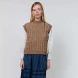 Lollys Laundry FinnLL Knit Vest Camel style