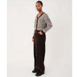 Lollys Laundry Floria Pants Dark Mokka Front