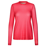 Lollys Laundry IrieLL Blouse red and pink striped long-sleeve shirt front
