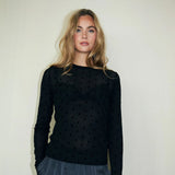 Lollys Laundry Irie BlouseLL LS - Black