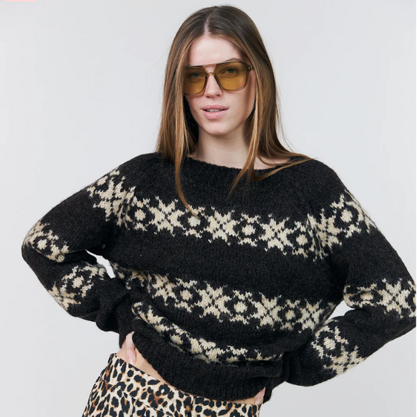 Lollys Laundry LattieLL Knit Jumper Dark Mokka style