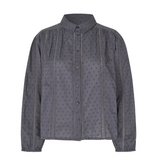 Lollys Laundry Long Sleeved EmLL Shirt Flat Screen Washed Black